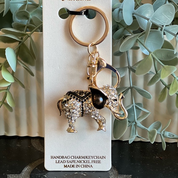 Accessories - Gold and Silver Elephant Keychain